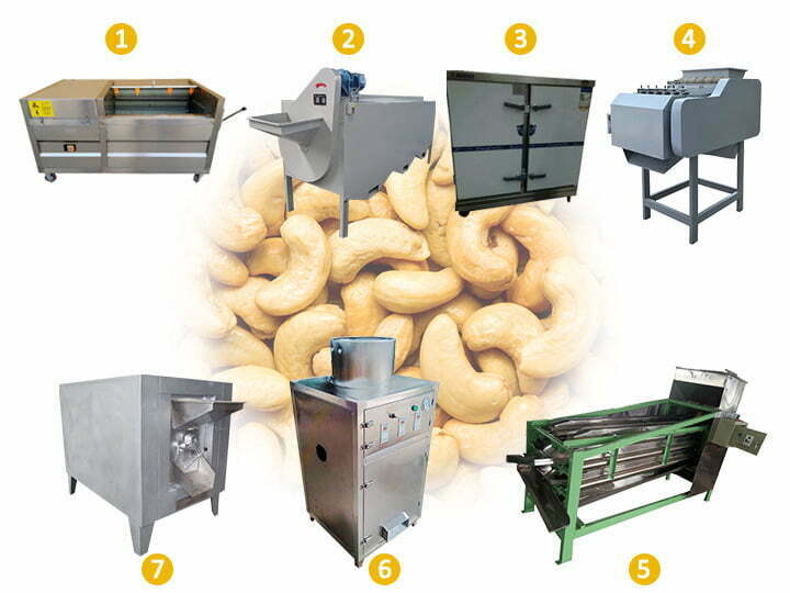 cashew nut processing machinery